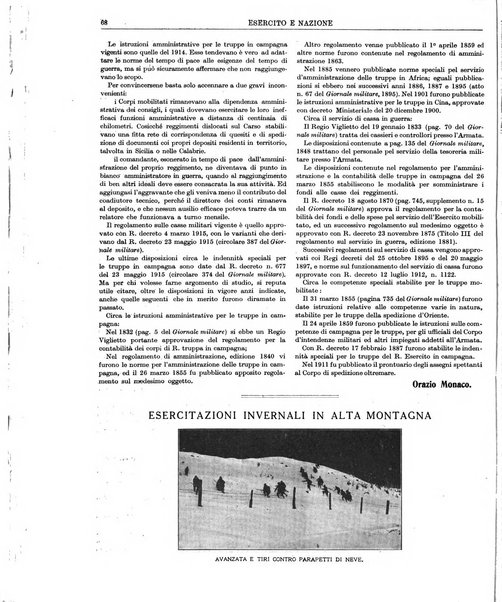 Esercito e nazione rivista per l'ufficiale italiano