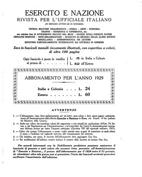 Esercito e nazione rivista per l'ufficiale italiano