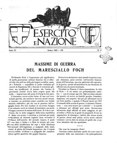 Esercito e nazione rivista per l'ufficiale italiano