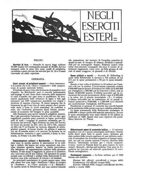 Esercito e nazione rivista per l'ufficiale italiano