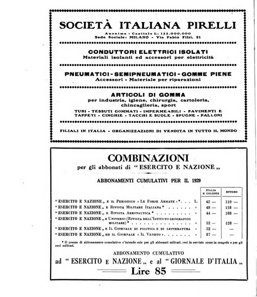 Esercito e nazione rivista per l'ufficiale italiano