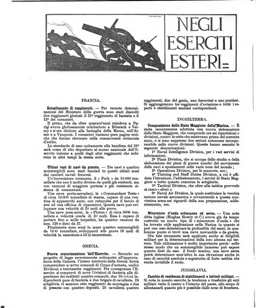 Esercito e nazione rivista per l'ufficiale italiano