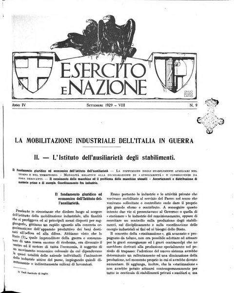 Esercito e nazione rivista per l'ufficiale italiano