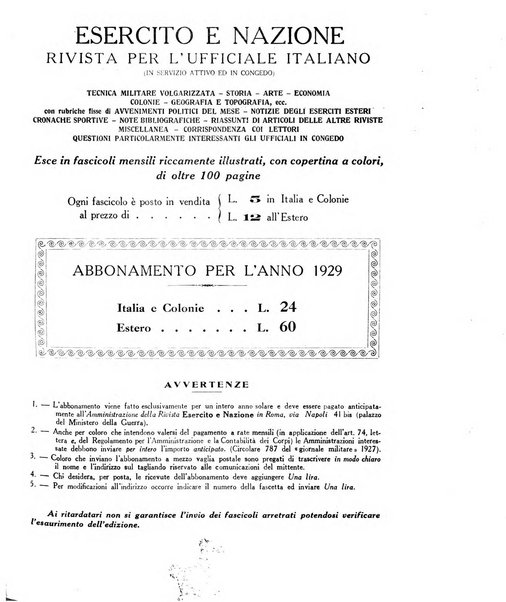 Esercito e nazione rivista per l'ufficiale italiano