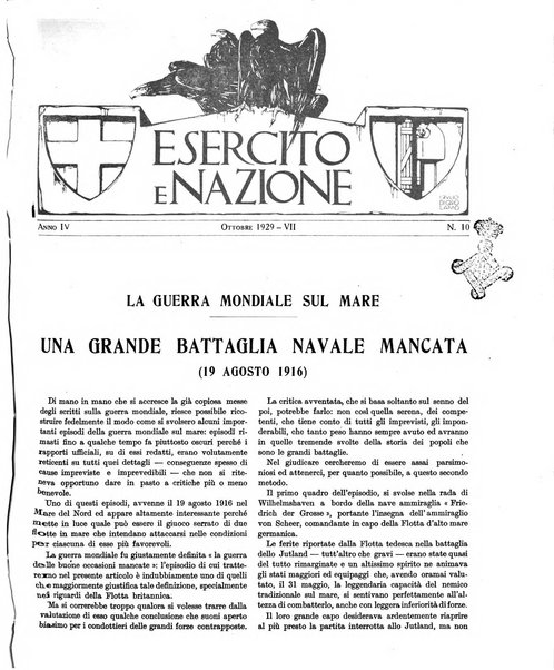 Esercito e nazione rivista per l'ufficiale italiano