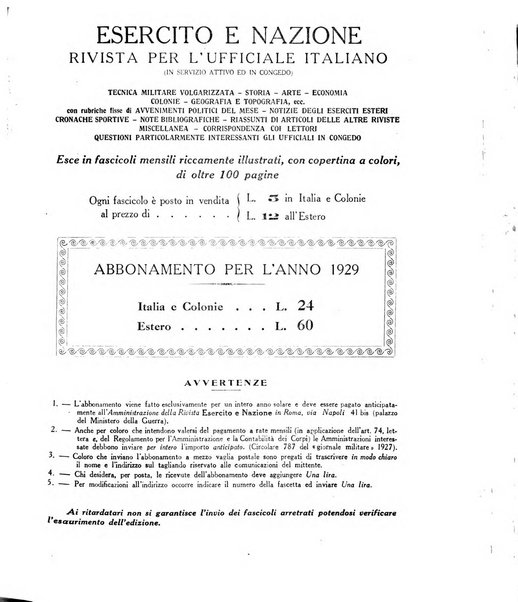 Esercito e nazione rivista per l'ufficiale italiano