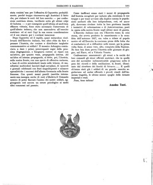 Esercito e nazione rivista per l'ufficiale italiano