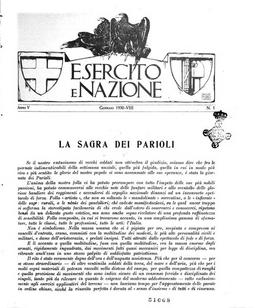 Esercito e nazione rivista per l'ufficiale italiano