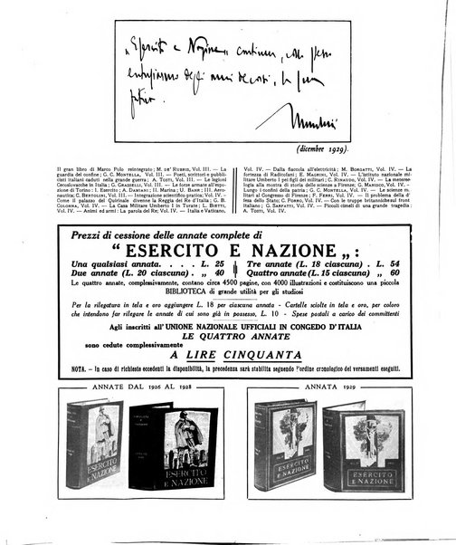 Esercito e nazione rivista per l'ufficiale italiano