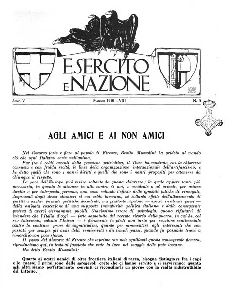 Esercito e nazione rivista per l'ufficiale italiano