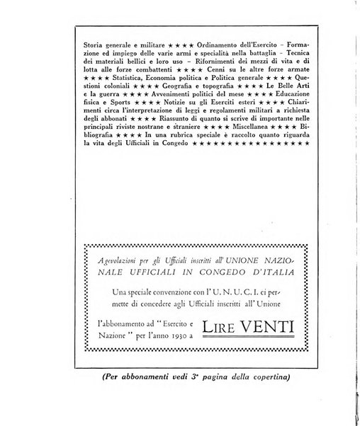 Esercito e nazione rivista per l'ufficiale italiano