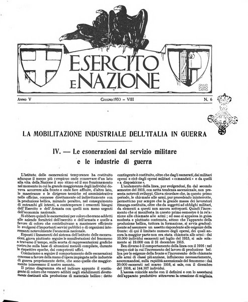 Esercito e nazione rivista per l'ufficiale italiano