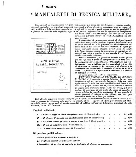 Esercito e nazione rivista per l'ufficiale italiano