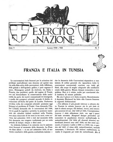 Esercito e nazione rivista per l'ufficiale italiano