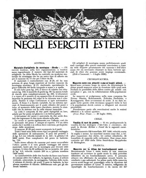 Esercito e nazione rivista per l'ufficiale italiano