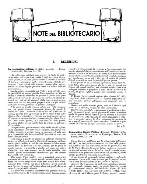 Esercito e nazione rivista per l'ufficiale italiano