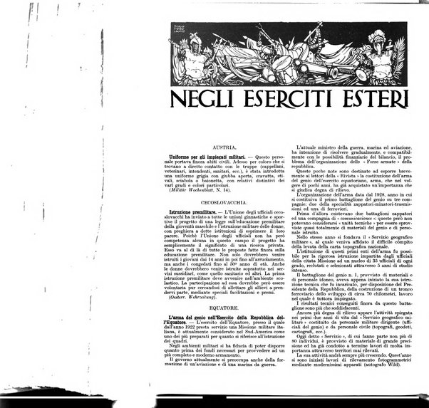 Esercito e nazione rivista per l'ufficiale italiano