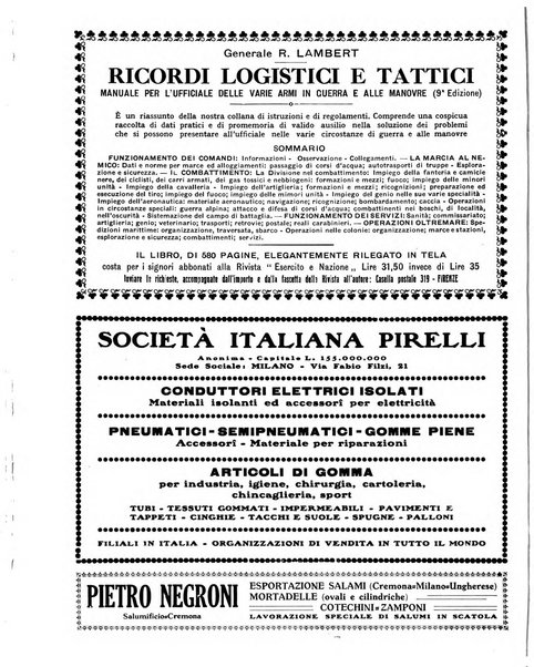 Esercito e nazione rivista per l'ufficiale italiano