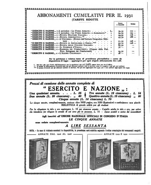 Esercito e nazione rivista per l'ufficiale italiano