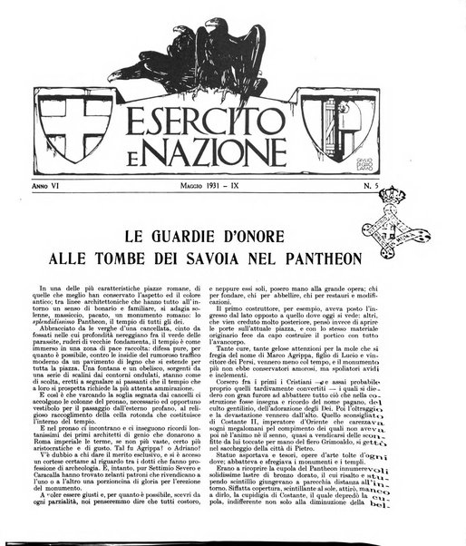 Esercito e nazione rivista per l'ufficiale italiano