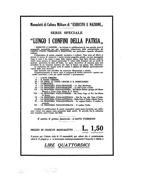 Esercito e nazione rivista per l'ufficiale italiano