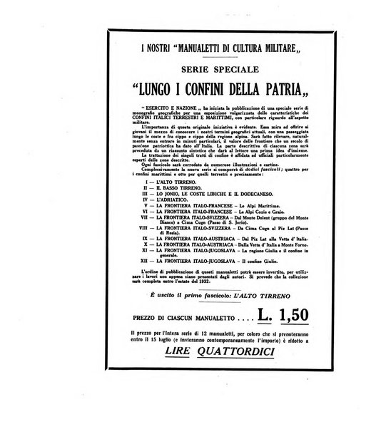 Esercito e nazione rivista per l'ufficiale italiano