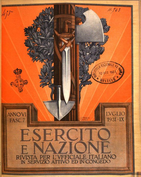 Esercito e nazione rivista per l'ufficiale italiano