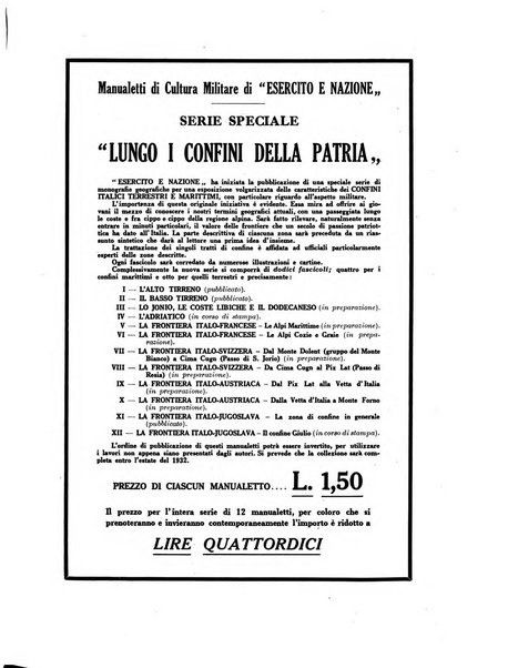 Esercito e nazione rivista per l'ufficiale italiano