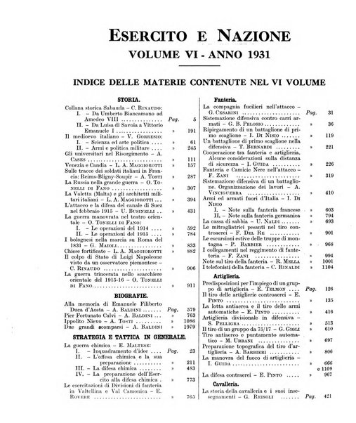 Esercito e nazione rivista per l'ufficiale italiano