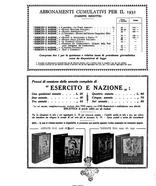 Esercito e nazione rivista per l'ufficiale italiano