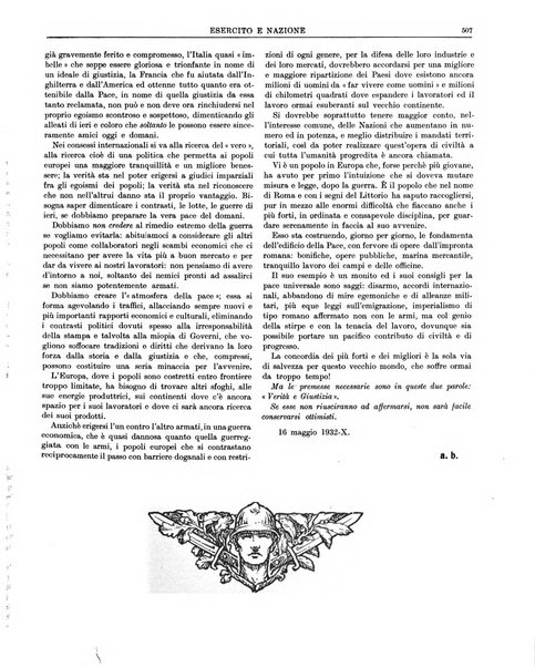 Esercito e nazione rivista per l'ufficiale italiano