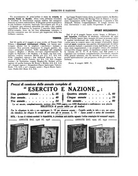 Esercito e nazione rivista per l'ufficiale italiano