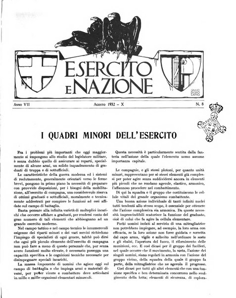 Esercito e nazione rivista per l'ufficiale italiano