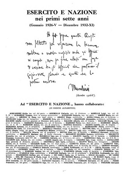 Esercito e nazione rivista per l'ufficiale italiano