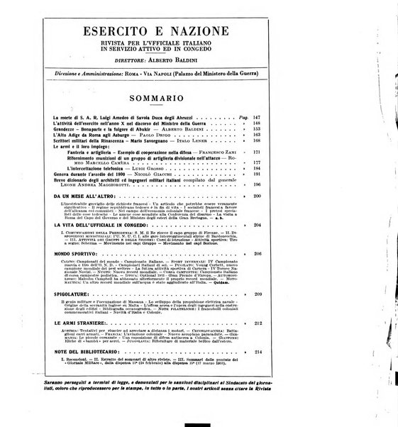 Esercito e nazione rivista per l'ufficiale italiano