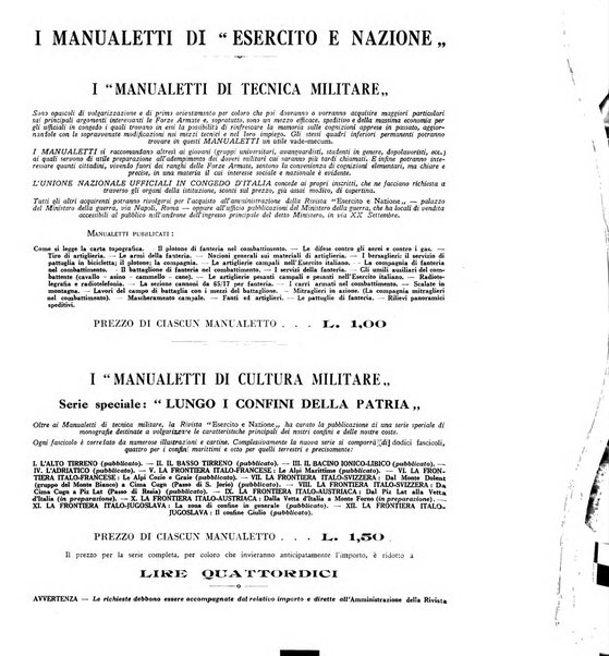 Esercito e nazione rivista per l'ufficiale italiano