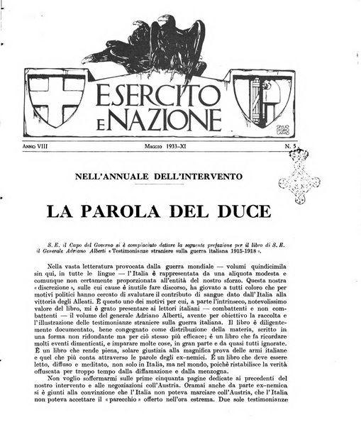 Esercito e nazione rivista per l'ufficiale italiano