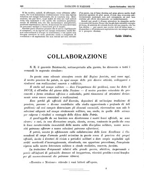 Esercito e nazione rivista per l'ufficiale italiano