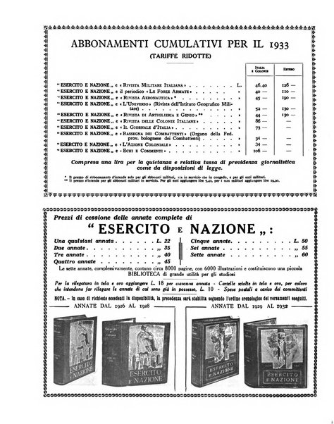 Esercito e nazione rivista per l'ufficiale italiano