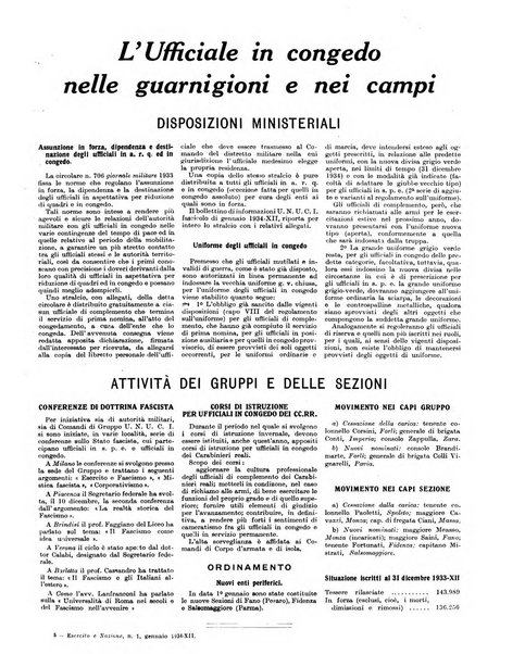 Esercito e nazione rivista per l'ufficiale italiano