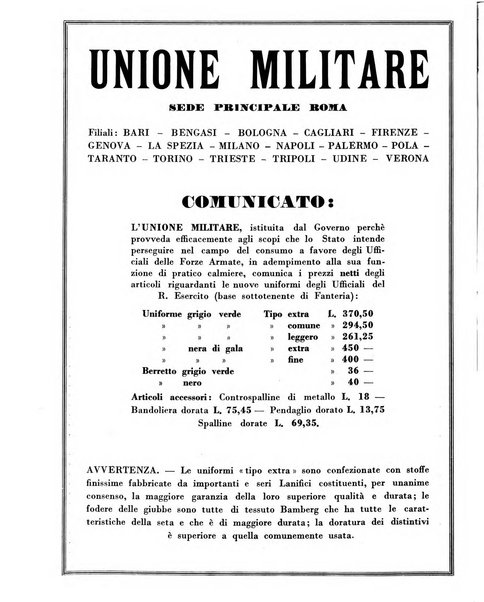 Esercito e nazione rivista per l'ufficiale italiano