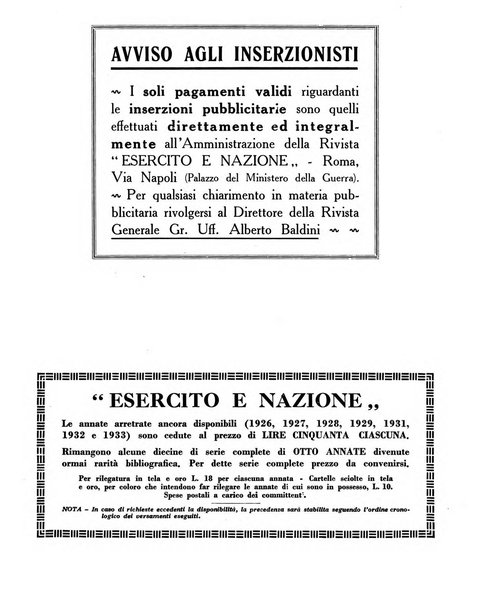 Esercito e nazione rivista per l'ufficiale italiano