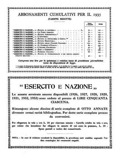 Esercito e nazione rivista per l'ufficiale italiano