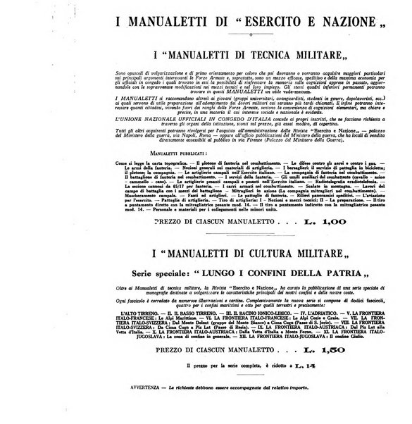 Esercito e nazione rivista per l'ufficiale italiano