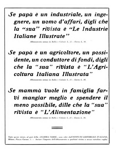 La fiamma verde rassegna mensile illustrata degli studenti di tutte le scuole medie d'Italia