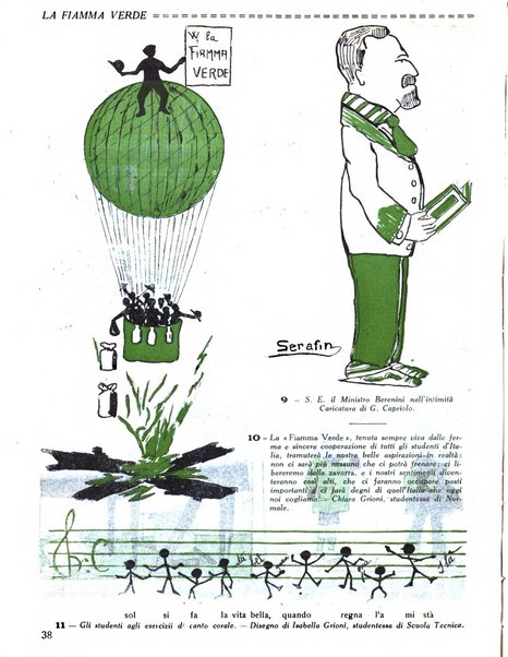 La fiamma verde rassegna mensile illustrata degli studenti di tutte le scuole medie d'Italia