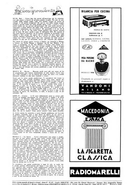 Fili rivista mensile dei lavori d'ago