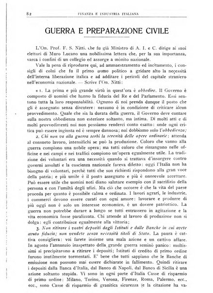 Finanza e industria italiana rassegna bimensile del movimento economico nazionale