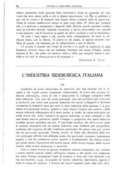 Finanza e industria italiana rassegna bimensile del movimento economico nazionale