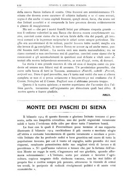 Finanza e industria italiana rassegna bimensile del movimento economico nazionale